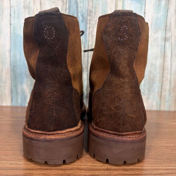 Oliver Sweeney Nelson Mens UK 11 US 12 Boots Brown Waxed Suede Wingtip Brogue main image 12